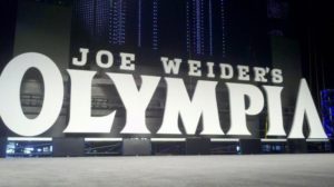 The stage at the Mr Olympia in 2012 in Las Vegas, Nevada